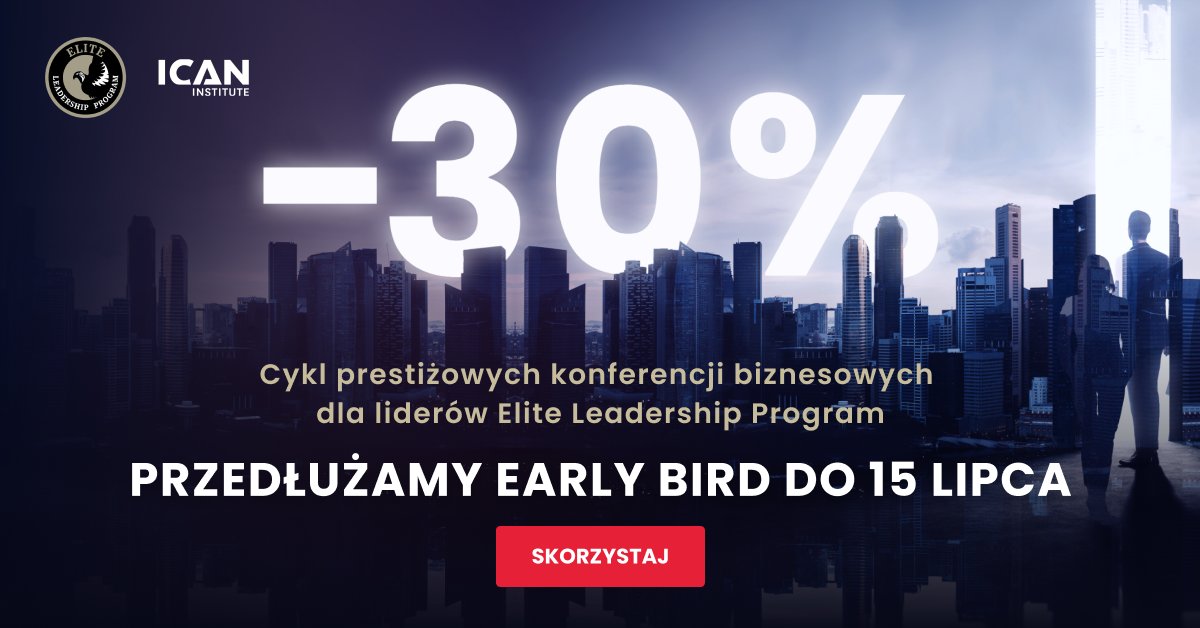 ICAN_Institute_'s tweet image. 🌟 5 nowych kompetencji lidera 🌟 5 światowych ekspertów 🌍 5 dni dla własnego rozwoju!
‼ Rabat -30% na cały cykl konferencji #EliteLeadershipProgram tylko do 15.07!

📆 Kup teraz: bit.ly/3NY3pi8

#ICANInstitute #ELP2023 #rozwójlidera #konferencjebiznesowe