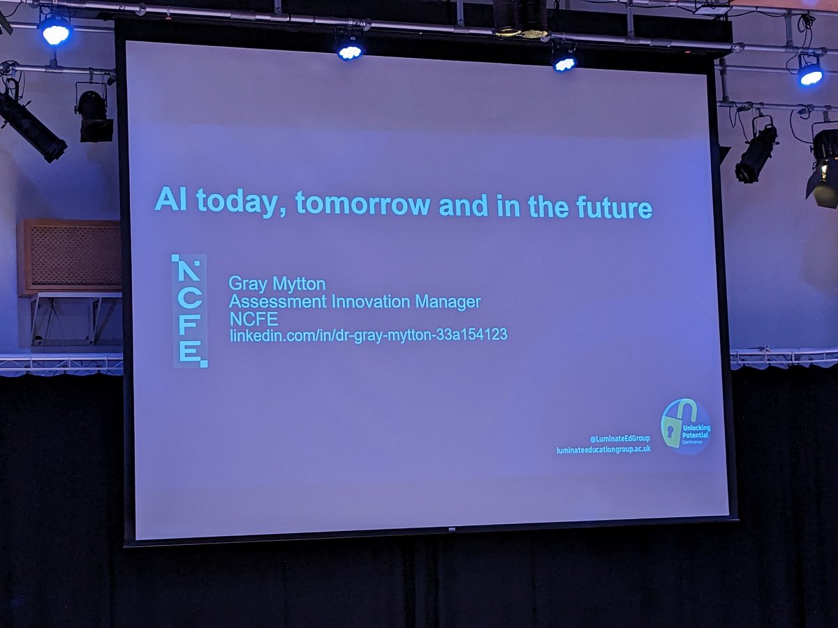 adam_ryding's tweet image. Looking forward to the sessions today! First up....AI #unlockingpotential @LuminateEdGroup