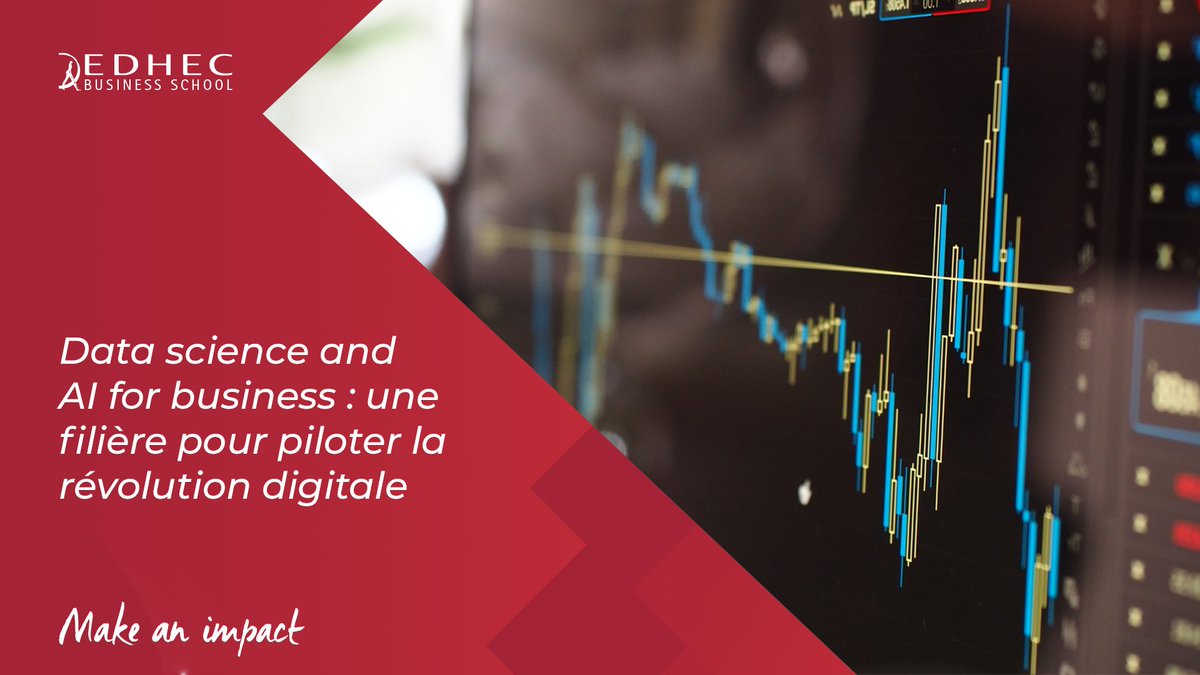 EDHEC_BSchool's tweet photo. L’#EDHEC, qui a placé les enjeux « tech, data et humanités » parmi l’une des 7 batailles stratégiques de son plan #ImpactFutureGen, annonce aujourd’hui la création d’une filière #Data science and #AI for business sur le campus de Nice et dès la rentrée en septembre 2023 ! https://t.co/aYfX69Zy5v
