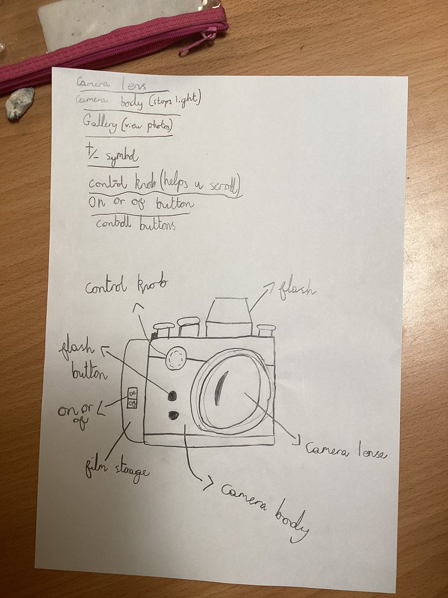 MGLWorld_Abby's tweet photo. Today Year 5 @stbedesjunior designed their own digital cameras, they explored the features of their chosen camera and then started the design process on Sketch Up. #mglcomputing https://t.co/C2VqJU3xii