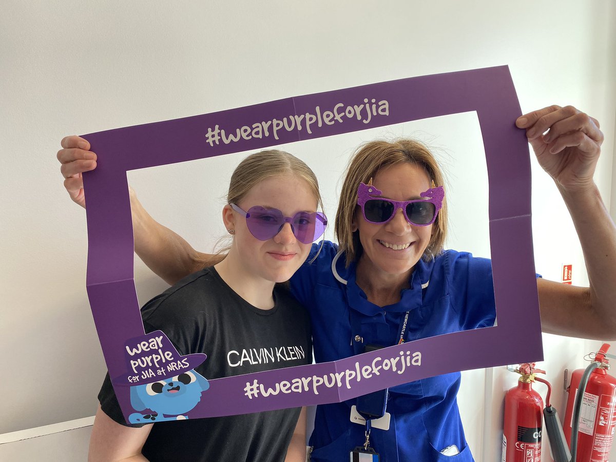 @lucykc24 @JIA_NRAS @NewcastleHosps #wearpurpleforJIA #Childrengetarthritistoo