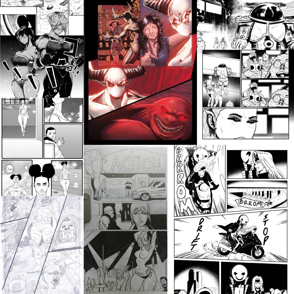 ProductSociety's tweet photo. Comics and mangas currently being worked on, and some finishing up. The beauty of building teams. Teamwork makes the dream reality. #indiecomics #comic #indiewriter #indiefilm #poseuniverse #productofsocietyentertainement #manga #mangalove #director #writer https://t.co/d5I75Lchod
