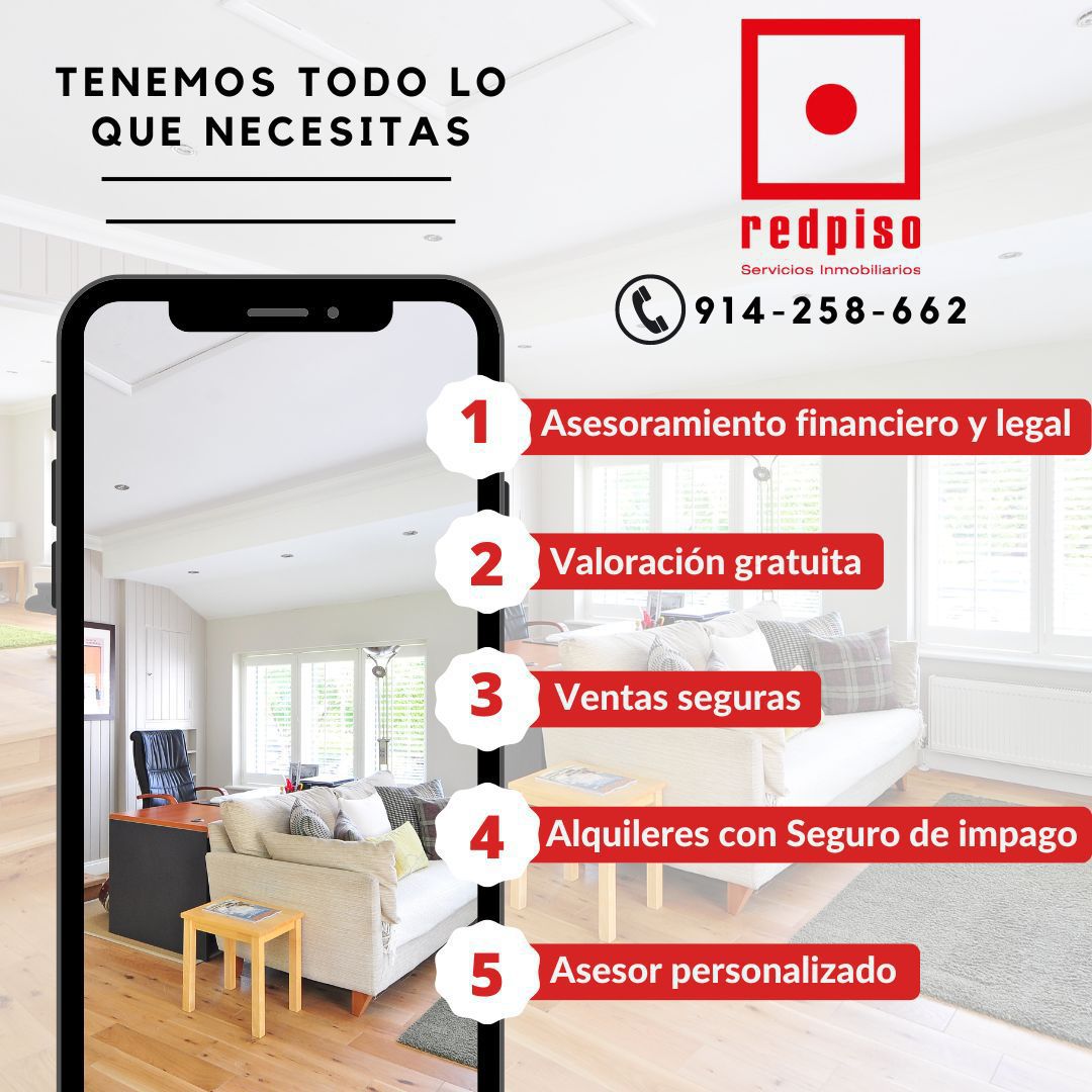 Tenemos los servicios inmobiliarios más completos, nos adaptamos a tus necesidades y cumplimos tus espectativas ✅¡Confía en Redpiso y contáctanos!
#RedpisoAravacaValdemarin #Redpiso  #MuchoMásQueUnaInmobiliaria #TenemosLoQueBuscas #TuHogarNuestroCompromiso #LaSeguridadDeAcertar