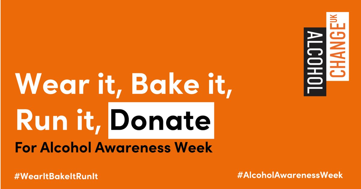 This #AlcoholAwarenessWeek we want you to raise awareness and funds to help reduce the harm caused by alcohol. 

Could you donate to help us create a society that is free from alcohol harm? Any amount big or small will make a difference! 

Get involved: alcoholchange.org.uk/get-involved/c…