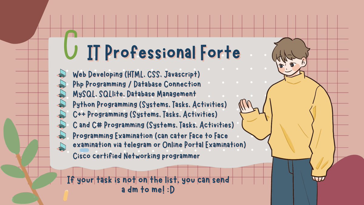 yuna_comms's tweet photo. ੈ♡˳·˖✶ hello #commstwt, welcome to Yuna Comms.

If you find our academic services to be of interest of you, please do not hesitate to familiarize yourself with our commsheet. 

📌 *⑅୨୧*Feedback: #yunacomms 
📌 *⑅୨୧*Telegram: https://t.co/Rif4QEYaGB 

Feel free to slide into my dm's