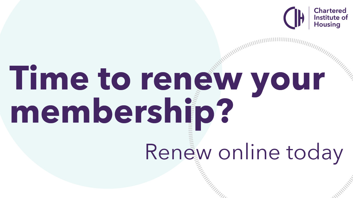 🚨Have you received a message from us to renew your membership? 🚨 The quickest way to renew is online via MyCIH or go to cih.org/renew We can't wait to welcome you for another fantastic year ✨ #proudtobeprofessional #ukhousing