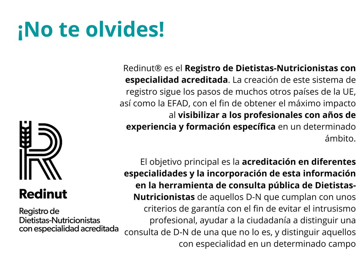 ColProfDNAragon's tweet photo. Consigue tu acreditación gratuita como DN especializad@

https://t.co/oXtyy1TeWm https://t.co/JmTxAiIhrU