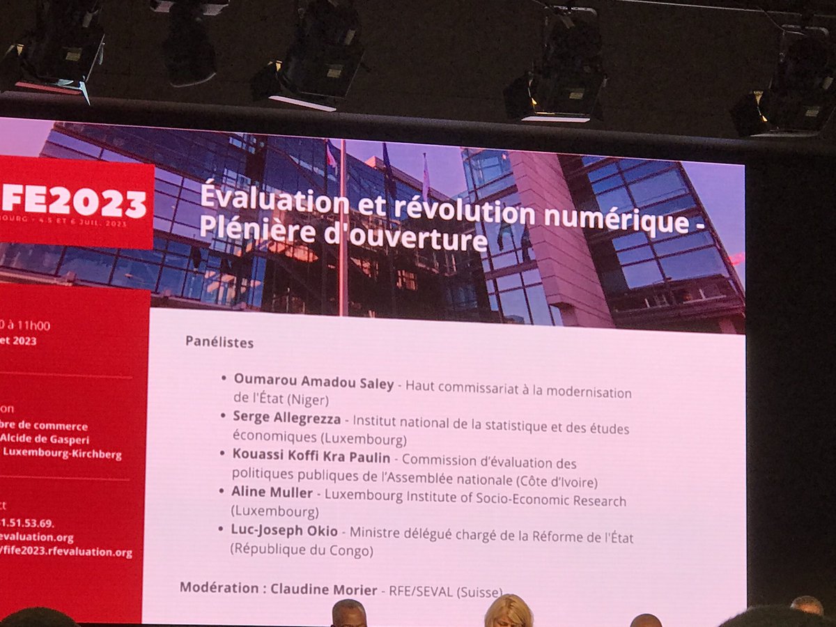 Plénière d’ouverture du 5eme Forum francophone de l’évaluation à Luxembourg sur l’impact de la transformation numérique sur l’évaluation et la gouvernance publique <a href="/RFEvaluation/">RFE</a>