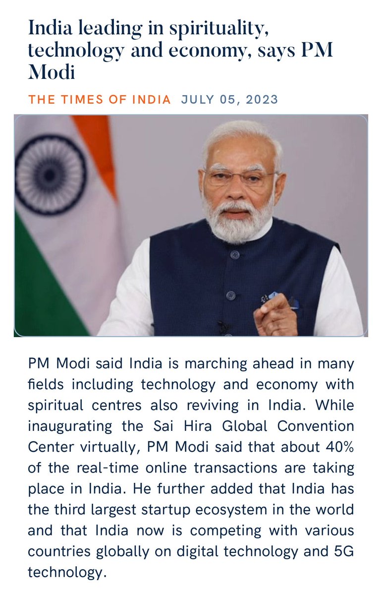 zahidpatka's tweet image. #SCOSummit2023
India leading in spirituality, technology and economy, says PM @narendramodi Ji
India has established 5 pillars of cooperation
Startup&amp;amp; Innovation;Traditional Medicine; Youth Empowerment; Digital Inclusion&amp;amp; Shared Buddhist Heritage
timesofindia.indiatimes.com/india/india-le…
@PMOIndia