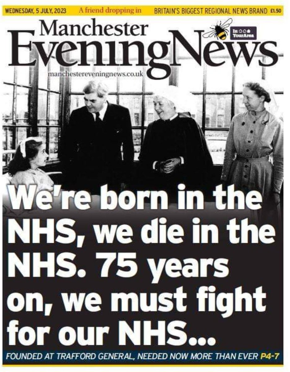Happy Birthday to the NHS. The greatest British institution! Keep fighting the good fight. 💙
#NHS75 #HandsOffOurNHS