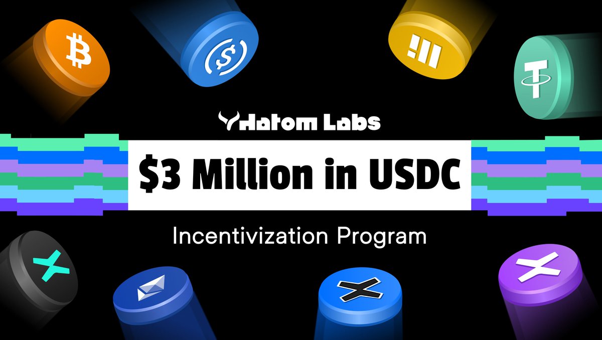 Exciting news! Hatom Labs is thrilled to announce a $3 Million Incentivization Program in $USDC, set to launch on July 16th. This program will run for a period of one year.

By supplying $EGLD, $sEGLD, $USDC, $USDT, $BUSD, $WBTC, $WETH, or $UTK, you can earn $USDC rewards and