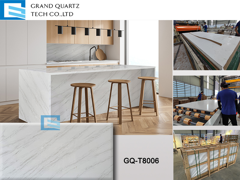 quartz_co's tweet image. Professional quartz stone manufacturer in Thailand.
100% real Thailand factory production, welcome to visit the factory. Beautiful grey vein artificial stone slab - GQ-T8006  #whitequartz #quartzslab #kitchencounter #kitchendesign #countertop #whitequartz #calacatta #worktop