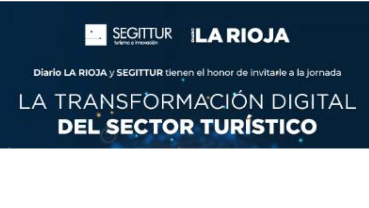 🔴En directo, la jornada sobre #Digitalización del sector turístico. <a href="/SEGITTUR/">SEGITTUR</a> <a href="/AytoLogrono/">Ayuntamiento Logroño</a> <a href="/lariojacom/">lariojacom</a> 
<a href="/tognodrs/">Toño del Río 🇺🇦🇺🇦🇺🇦🇺🇦 #Stopwar</a> <a href="/carlossantaru/">Carlos Santamaría</a> <a href="/conrado_escobar/">Conrado Escobar</a> @goyoezama <a href="/jlpancorbo/">Jose L. Pancorbo</a> <a href="/MiguelSainz1969/">Miguel Sainz</a> 
Puedes seguirla aquí 👇
larioja.com/la-rioja/sigue…
