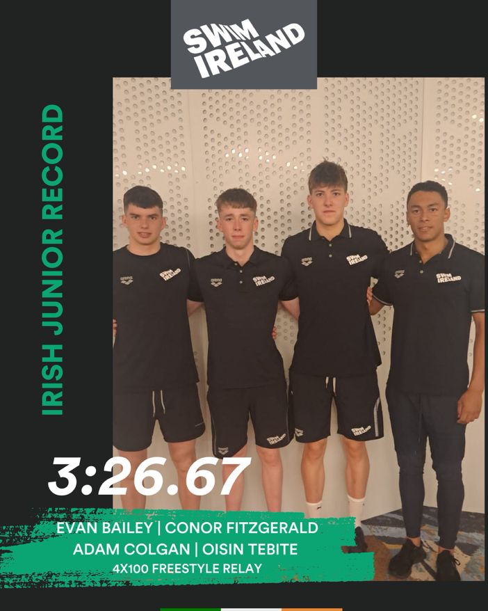 A proud day for MSB as club member and juvenile star Oisin Tebite smashes the European junior 4 X 100m freestyle junior record with Swim Ireland team! Read all about it! msbac.ie/msbs-oisin-teb…