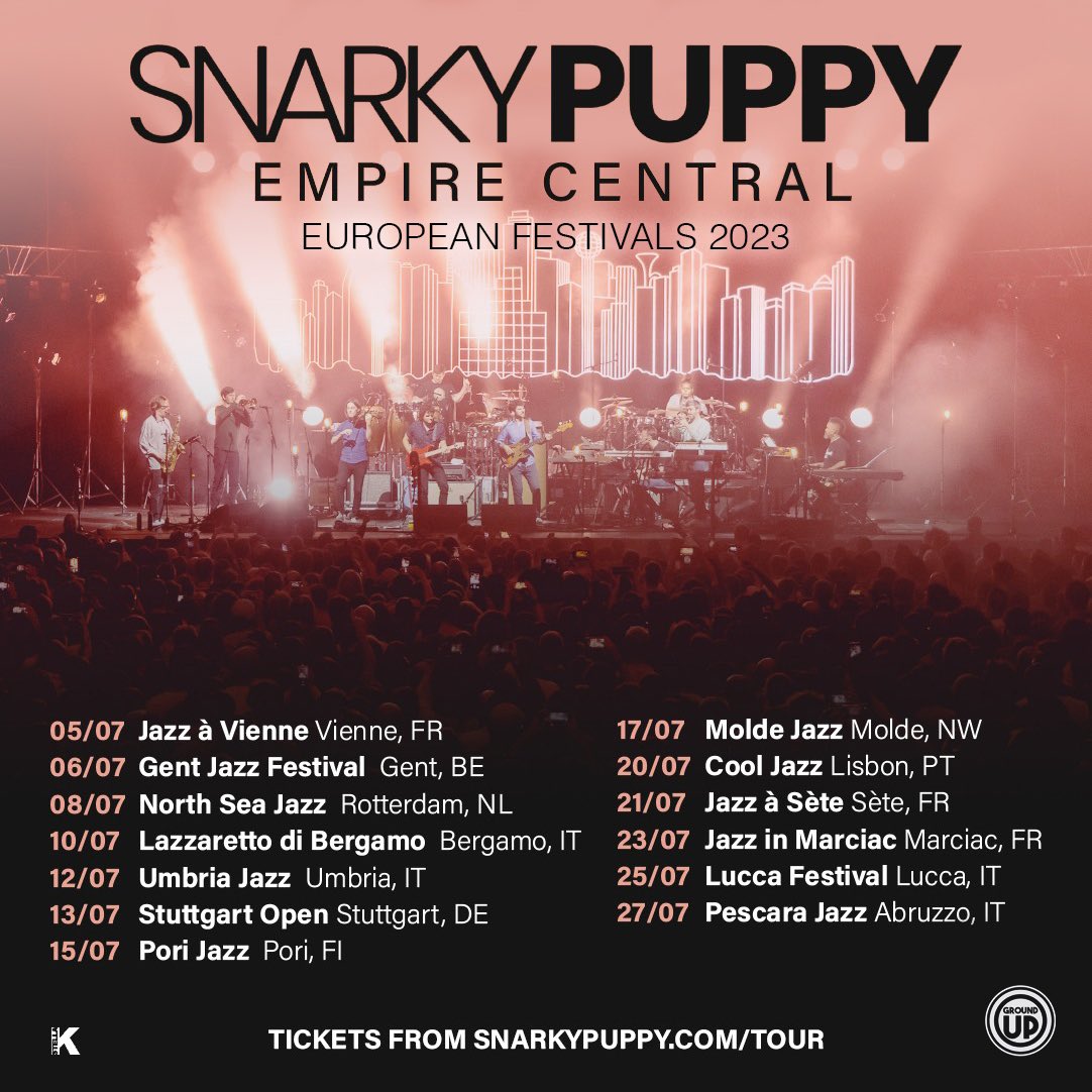 Jet lag, what? Kicking off the <a href="/RealSnarkyPuppy/">Snarky Puppy</a> summer Euro tour today.