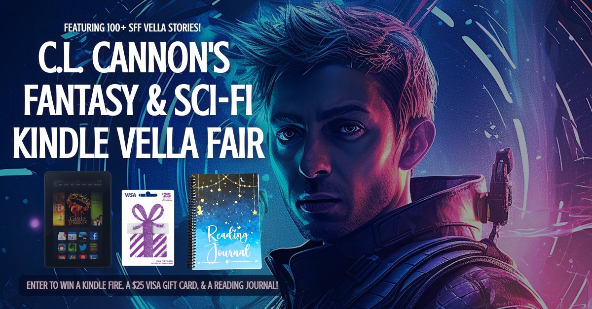 📢 Attention #Fantasy & #Scifi readers! My #KindleVella Fair is PACKED with over 100 Vella stories just for you! 📢 🔎 Discover your next favorite read 📚 clcannon.net/vellafair 🔎 💰Then enter to #win a #KindleFire, a $25 Visa gift card, & a swanky new reading journal!💰