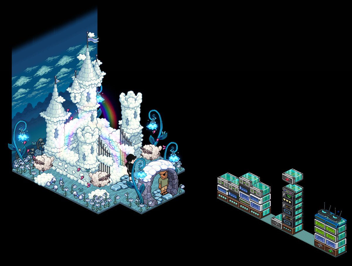 Castle Clouds Pack, giveaway ends at 100 retweets (Only Followers)