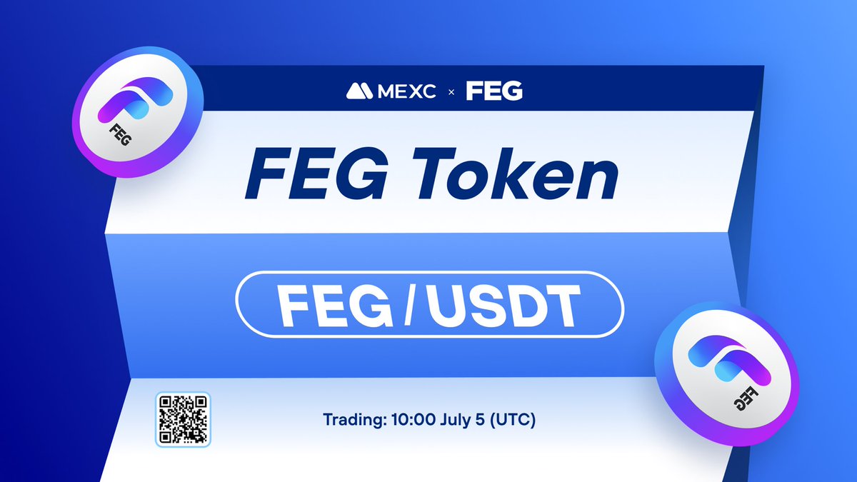 MEXC's tweet photo. Happy to announce that the @FEGtoken Kickstarter has concluded and $FEG will list on #MEXC!

🔹Deposit: Opened
🔹FEG/USDT Trading: Jul 5, 10:00 (UTC)

Details: https://t.co/SoHU5pSzFt https://t.co/iDqqPOXYCB