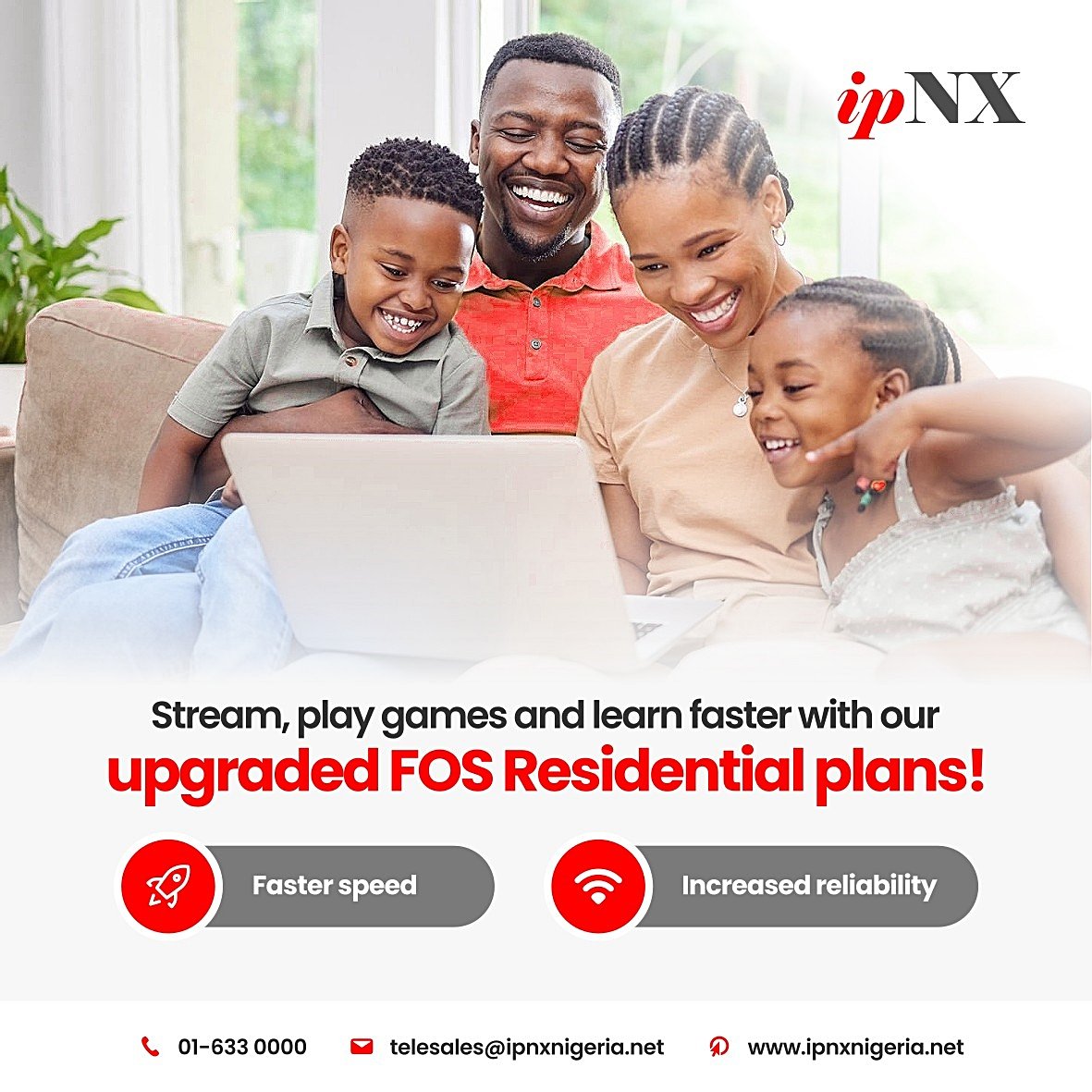 ipNXTweet's tweet photo. Elevate your internet experience with our newly upgraded FoS plans.
Our FoS Xtreme plans have been refreshed:
- Brand new names
- Increased speeds
- 2 Phone lines
Our Residential plans also come with increased speeds for seamless streaming, gaming, learning and working.
#ipNX https://t.co/snq7NS4ng8