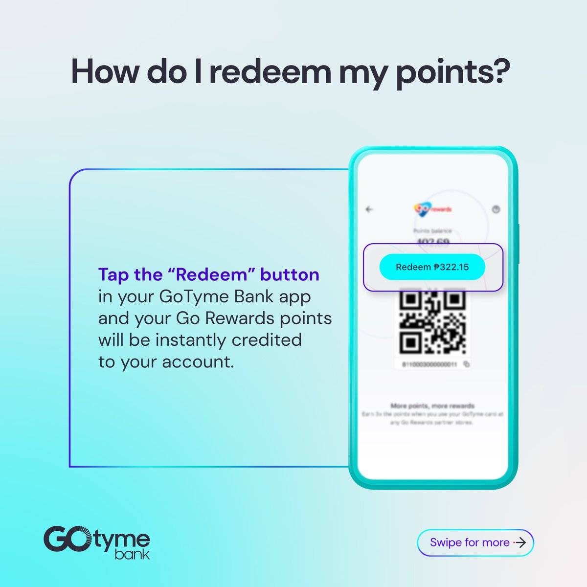 gotymebank's tweet photo. Trying to save for your future goals? Then #itsGoTyme for you to learn more about this real nice #PointsToCash savings tip!
What's even nicer is that you can get your GoTyme Bank Visa debit card for FREE. See where you can get it in under 5 minutes ππΌ https://t.co/h0sVbBy4Sf https://t.co/qeWIpxqlkv