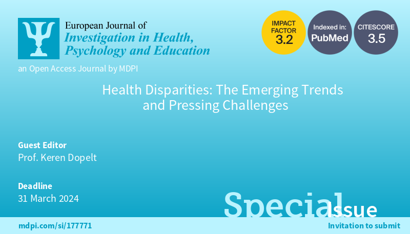 EJIHPE_MDPI's tweet photo. 🥳📢Special Issue "#HealthDisparities: The #EmergingTrends & #PressingChallenges"📜edited by👩🔬Prof. Keren Dopelt:📍https://t.co/MCqwpvG9eC is now open for submission!
#healthinequalitylocally #healthinequalityglobally
#healthjustice #distributivejustice #LGBTQ #healthworkforce https://t.co/DxDUNLmZRN