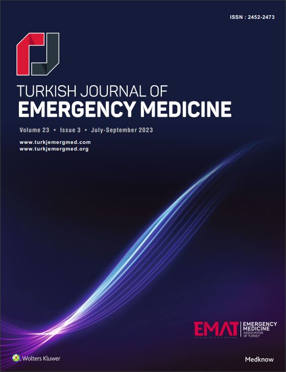 Volume 23 Issue 3 is now online with 2 #reviewarticles, 5 #originalarticles and 3 #casereports
Check buff.ly/44wiHQE for the articles.
#TurkJEmergMed #OpenAccess #MedEd #EmergencyMedicine