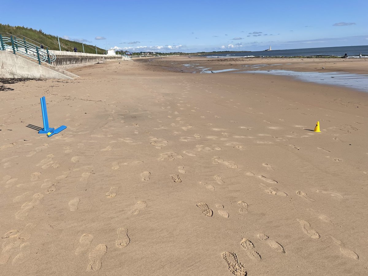 MrsWood_15's tweet photo. Miss Bell &amp; Mrs Wood are set up and ready waiting for our Year 1 children to explore and have fun at the beach 🏖️ 
#beachday #whitleybay #daybythesea https://t.co/BGM8ElVOob