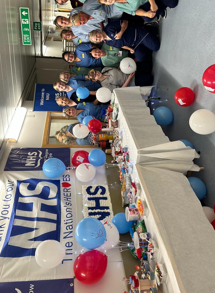 Stephen Paterson (@stevo_paterson) on Twitter photo Happy birthday NHS, 75 today. It’s a privilege to be part of the NHS. As it ages let’s look after and care for our precious NHS. Don’t abuse it. Acute medicine at Royal Alexandra Hospital celebrating in style <a href="/NHSGGC/">NHS Greater Glasgow and Clyde</a> #NHS #NHS75 Happy birthday NHS, 75 today. It’s a privilege to be part of the NHS. As it ages let’s look after and care for our precious NHS. Don’t abuse it. Acute medicine at Royal Alexandra Hospital celebrating in style <a href="/NHSGGC/">NHS Greater Glasgow and Clyde</a> #NHS #NHS75