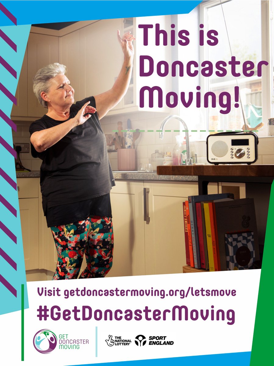If you like a good old kitchen dance you're not alone -  it's a great way to get active, fight stress and feel good! 

Our campaign to #GetDoncasterMoving wants to encourage everyone to move how they want to, and find the joy in being active 💃🕺