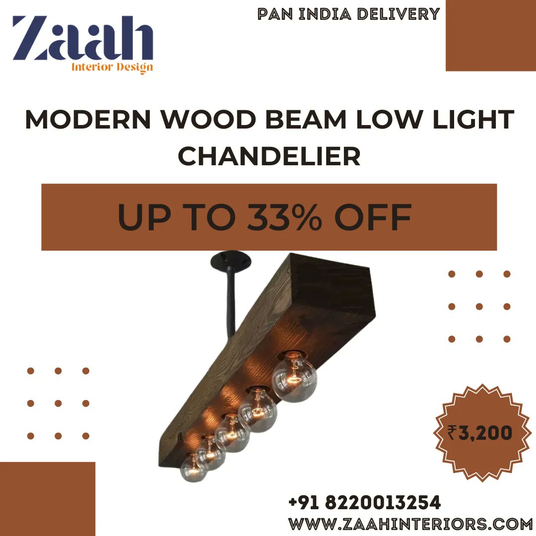 Modern wood beam low light chandelier 

Visit our website: buff.ly/3FUFfAs

#ZaahInteriors #ModernWoodBeam #LowLightChandelier #InteriorDesign #HomeDecor #LightingSolution #ElegantDesign #ContemporaryStyle #RusticChic #StatementPiece #WoodenChandelier