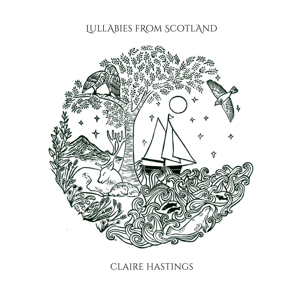 🌙 @ClaireHastings1 new album ‘Lullabies from Scotland’ is absolutely beautiful. I was delighted to be asked to play piano and flute on it. How amazing is the artwork by @fionakblack too? 🎧 Available from Claire’s website plus all the usual streaming places.