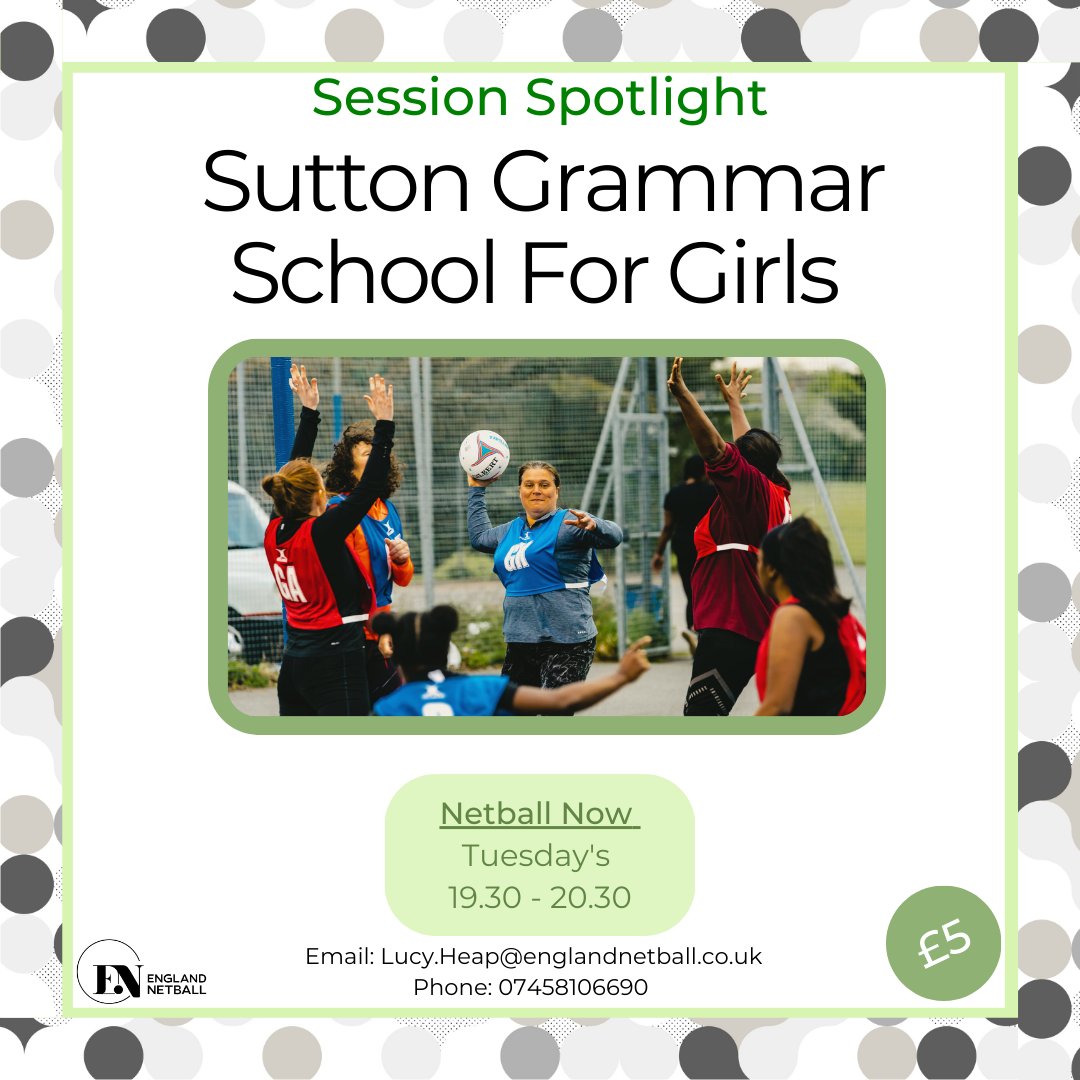 Netball in Birmingham (@bham_netball) on Twitter photo ๐ฆ๐๐๐๐๐๐๐ ๐๐๐๐๐๐๐๐๐๐ฆ
Todays Session Spotlight is...our NEW NETBALL NOW!
Netball now is great way to get extra match time in between league matches and training
Join NDCC Lucy at Sutton Girls Tuesdays 19:30 for lots of Netball!๐
Book via the session finder!๐ ๐ฆ๐๐๐๐๐๐๐ ๐๐๐๐๐๐๐๐๐๐ฆ
Todays Session Spotlight is...our NEW NETBALL NOW!
Netball now is great way to get extra match time in between league matches and training
Join NDCC Lucy at Sutton Girls Tuesdays 19:30 for lots of Netball!๐
Book via the session finder!๐