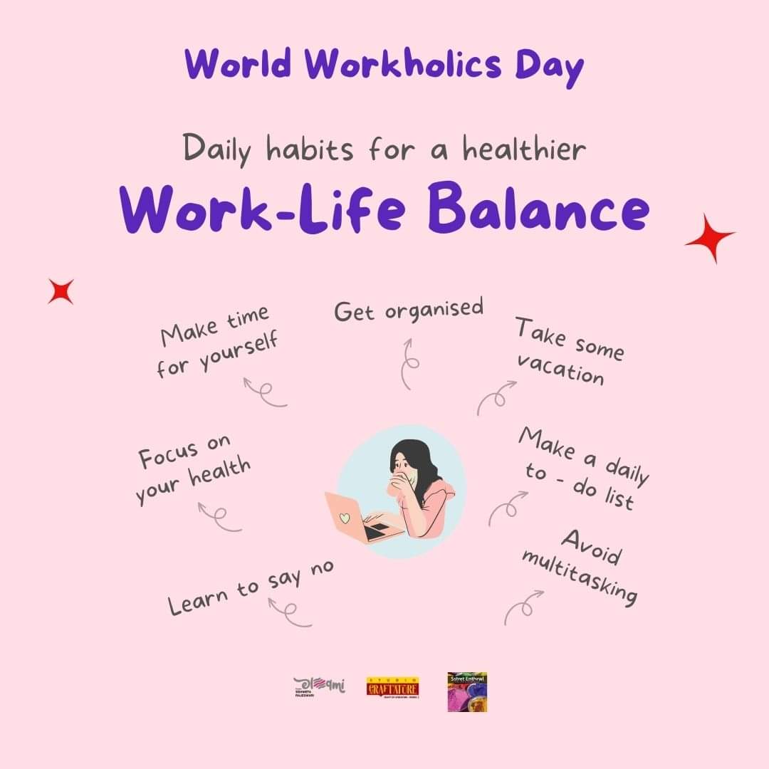 Seraphreigns's tweet photo. Not every time you have to be a workaholic! Be a balanceaholic for a change and see the difference :) 
#ICAI #worldworkaholicday #5amwritersclub #wednesdaythought #quoteoftheday #quote #storm #icairesults #TaylorSwiftTheErasTour #4thofJuly #quotesdaily #Wednesdayvibe https://t.co/i9IhqrEQWl