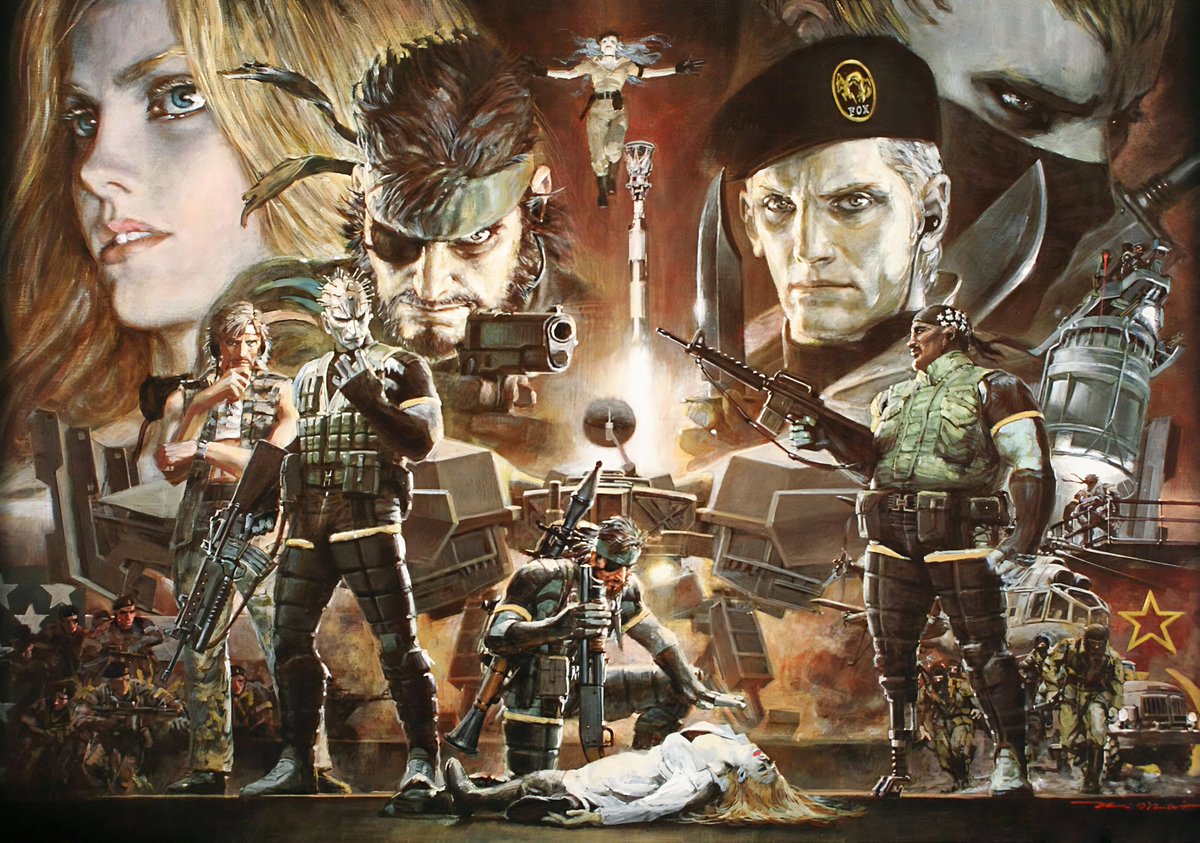 The artwork of #MetalGearSolid: Portable Ops by Noriyoshi Ohrai