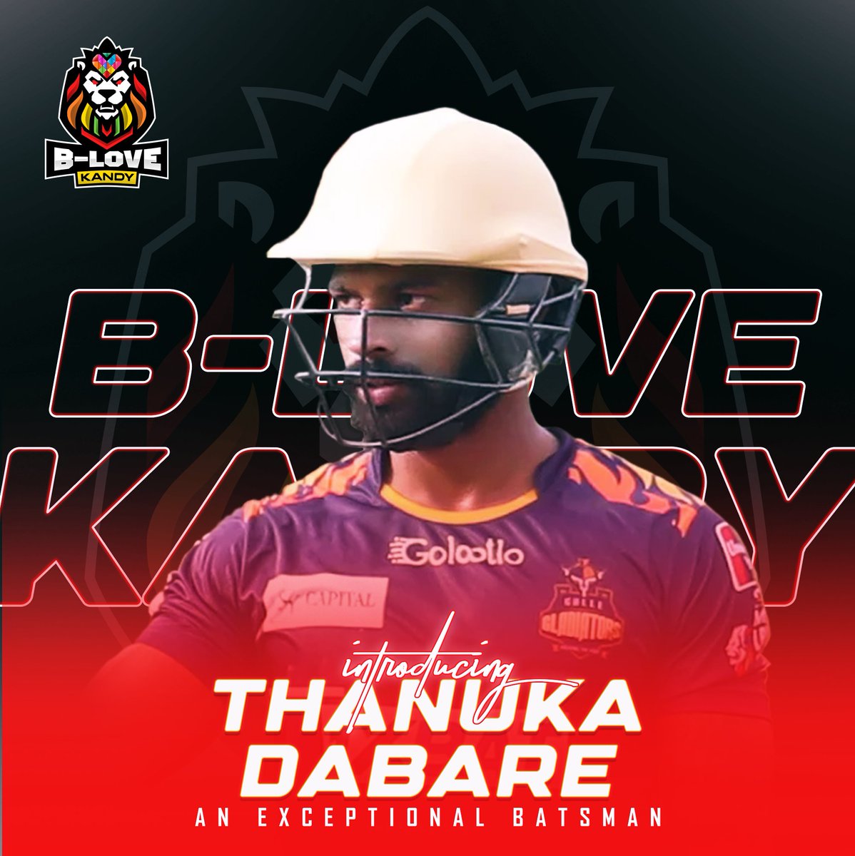 Unveiling Thanuka Dabare, Sri Lanka's talented batsman , ready to conquer the cricketing world! 🏏

🔥 Stay tuned for an extraordinary display of talent and relentless in LPLT20  

#ThanukaDabare #BLoveKandy #LPL2023 #LPLT20 #BLoveNetwork #cwc23 #Cricket