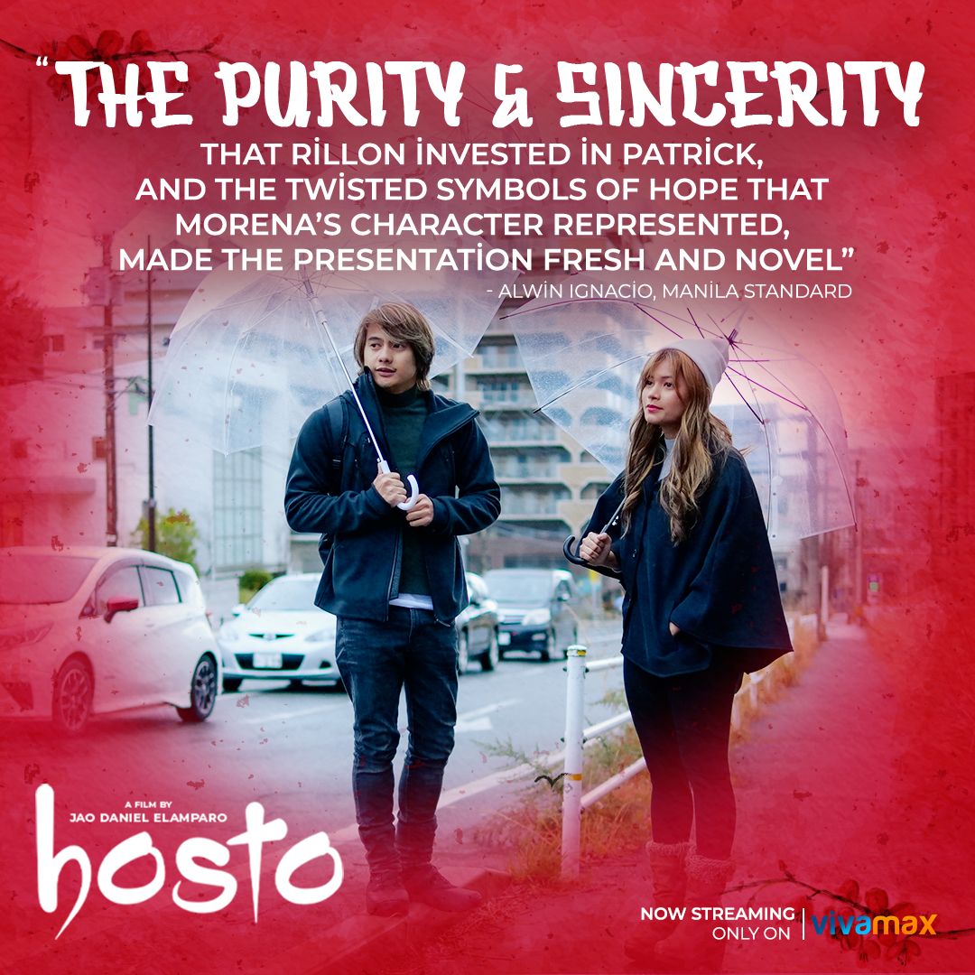 VMXPH's tweet photo. MAHUSAY NA ARTISTA TALAGA KAYO, ANGELA AT VINCE!
Watch 'HOSTO' A Vivamax Original Film. Directed by Jao Elamparo.
Now Streaming Worldwide on Vivamax!
#Hosto #AngelaMorena #DeniseEsteban
Kimochi sa Vivamax: https://t.co/fQfYDQMxrC https://t.co/mwt7RKif4x