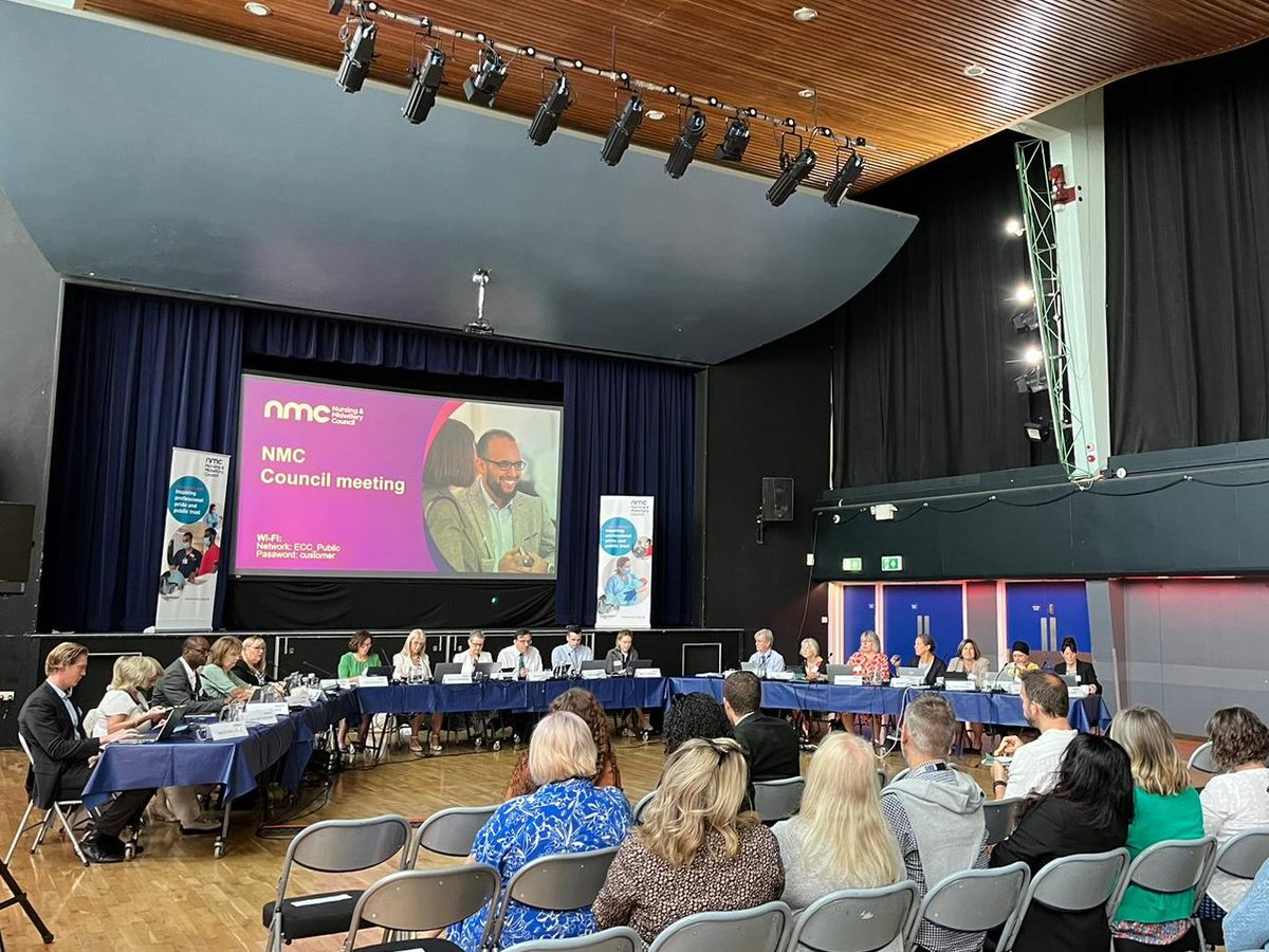 Welcome to today’s #NMCCouncil meeting which is being held in Exeter.
You can find the agenda and papers for today’s meeting here – nmc.org.uk/globalassets/s…
We’ll keep you up-to-date with what’s happening in this thread 🧵