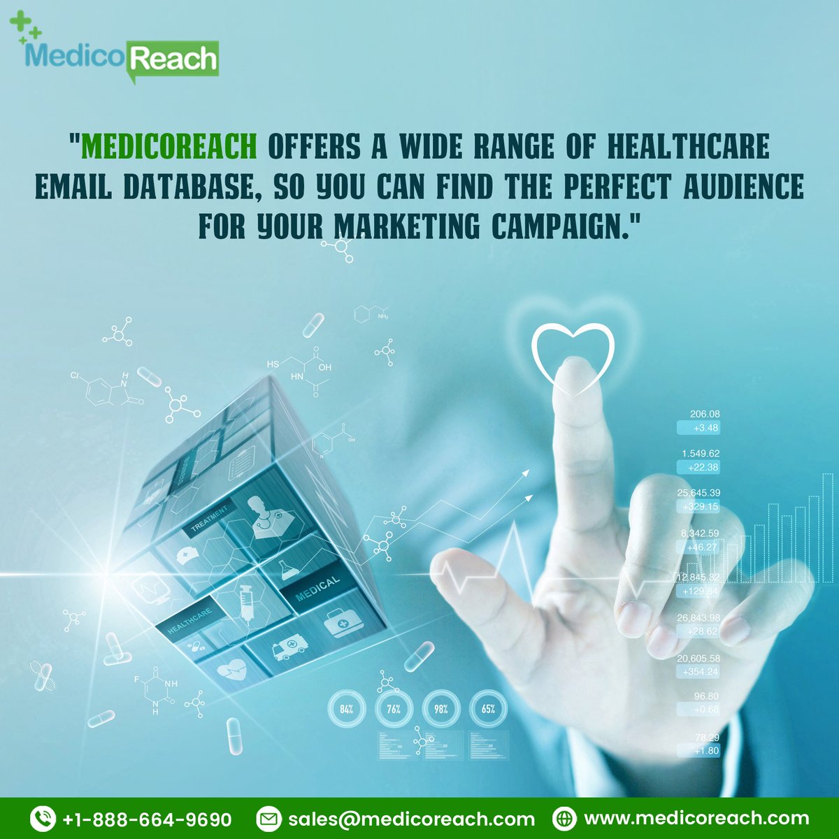 MedicoReach's tweet photo. "π§ Reach the Right π Audience for Your Healthcare Marketing Campaign with MedicoReach's Extensive Email Database!"
#Healthcaredatabase #Datadrivenmarketing #Targetedcampaigns #MedicoReach #Brandawareness #Emailmarketing #Healthcaredatabase #Healthcaredata https://t.co/y7E6hLwqtU