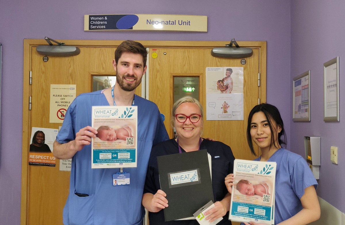 We are very excited to have received Greenlight to commence recruitment to the @WHEATIntStudy. Our PI Dr. James Houston and clinical research team have been working hard to increase research opportunities for families within our neonatal services @CHFTNHS.
