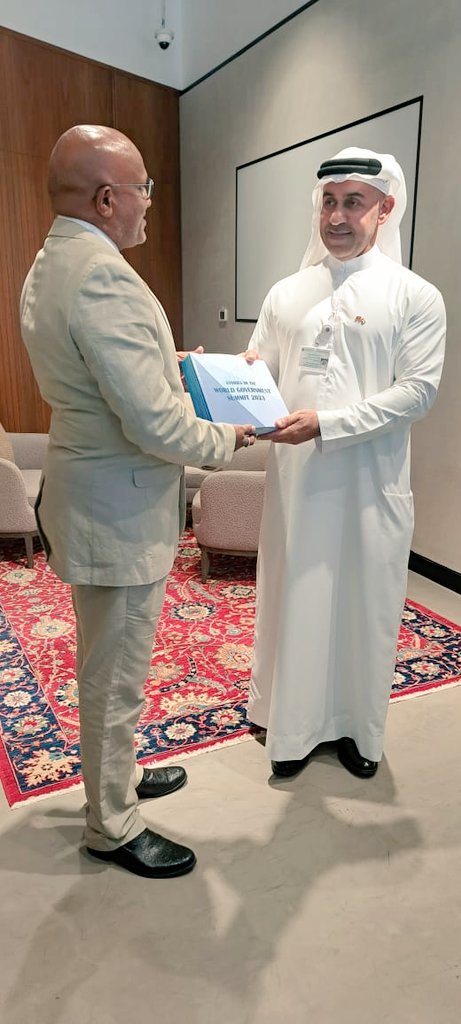 pstumv's tweet photo. We had the privilege to officially launch the experiences of the participants of @UAE_GLP and members of technical delegation of @presidencymv as "Stories of the World Government Summit 2023" reflecting on their insights&amp; experiences of the #WGS2023 
@Govexchangeae https://t.co/yF2HKo6iPs