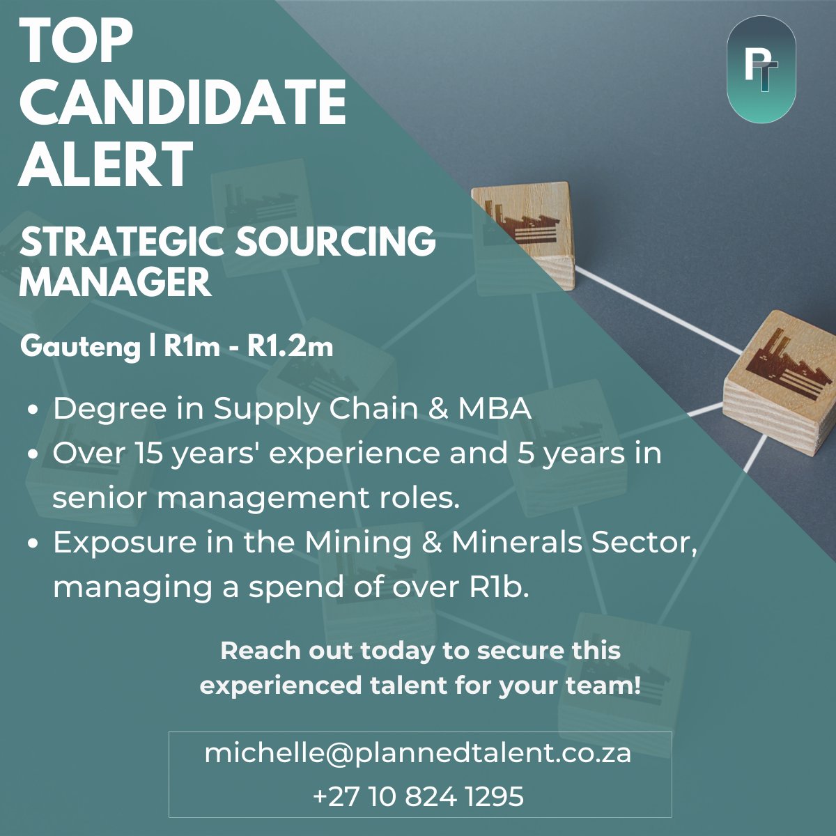 PlannedTalent's tweet photo. TOP Candidate Alert!
Reach out today to secure this experienced talent for your team!
#strategicsourcing #Manager #talent #letsplantogether https://t.co/OxZCGSTss8