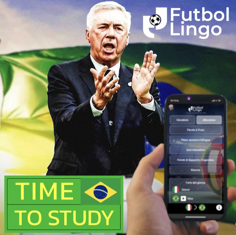 The main man <a href="/mrancelotti/">Carlo Ancelotti</a> joins 🇧🇷 from 2024 &amp; will learn a 6th language 🤯 

🇮🇹 - Native
🏴󠁧󠁢󠁥󠁮󠁧󠁿- Professional proficiency
🇪🇸 - Professional proficiency
🇫🇷- Professional proficiency
🇩🇪 - Some proficiency
🇵🇹- Portuguese (pending)

#Brazil #CarloAncelotti #Ancelotti