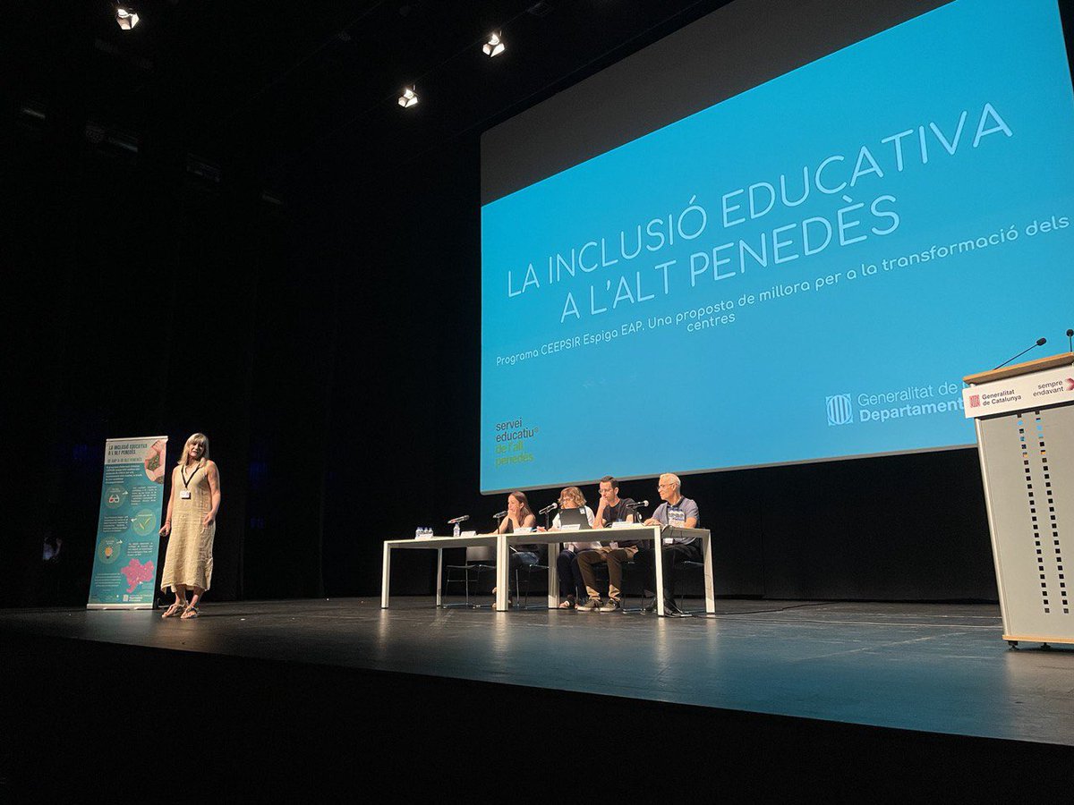 🔹500 membres dels Equips d'Assessorament i Orientació Pedagògica (EAP) s'han trobat a la Jornada 'Un acompanyament de tothom per a tothom'.

👉En aquest sentit, reforcem l'escola inclusiva. Destinem 25M€ més en personal educatiu dedicat a inclusiva (docents, PAE i monitoratge).