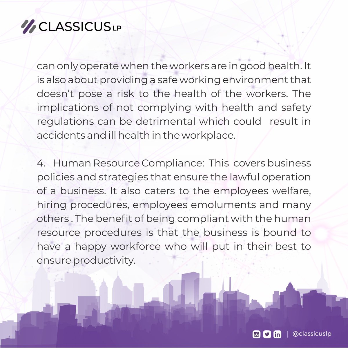 The success of a business is dependent on how well it is run . Being business compliant allows for a smooth workflow both internally and externally. #entrepreneur#lawyers#legalcompliance#corporate#lagoslawyercompliance#regulations#sanctions#businesshub#solicitors#legaladvice#