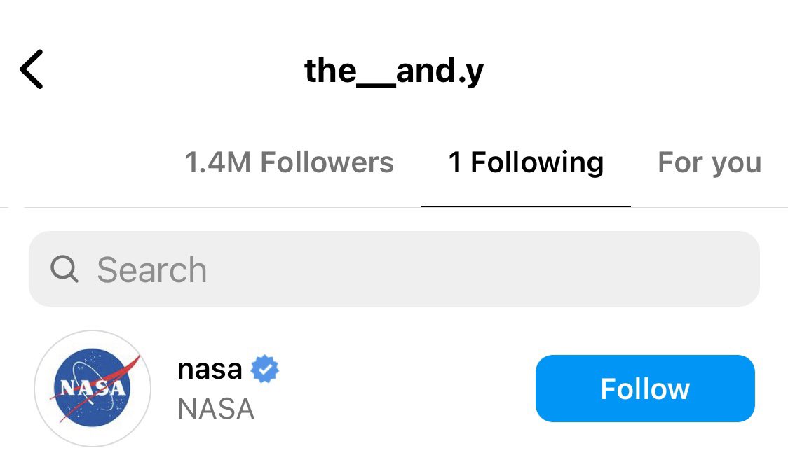 came back here to scream about jisung FINALLY having instagram and also to say how cute it is to see that the only account he follows is nasa HAHA