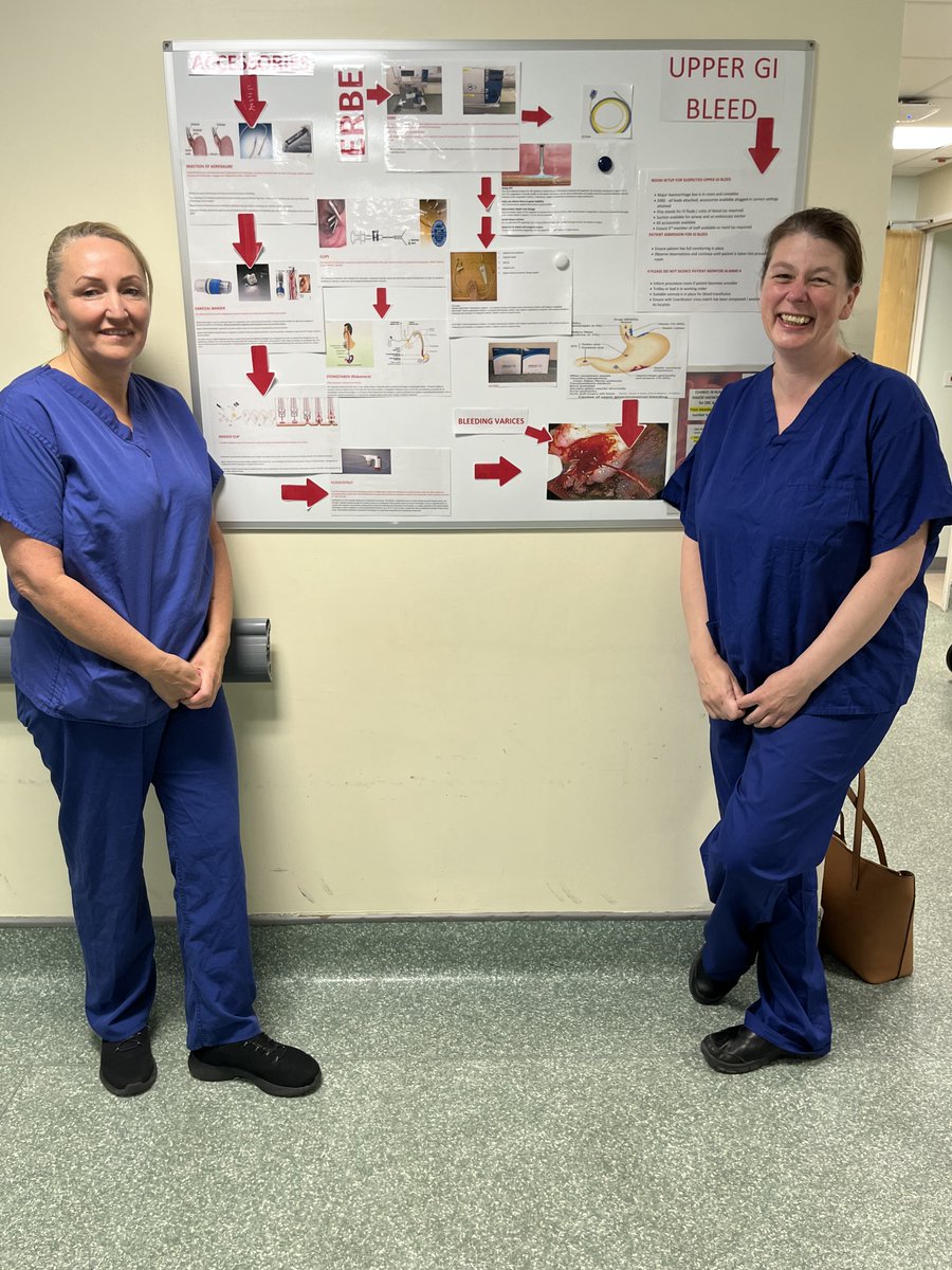 Well Done to the Wythenshawe endoscopy education team on your new accessory training trolley and on your  new display boards on ESD, UGI Bleeds and Glue which have created a lot of interest with the endoscopy and TDC teams - Fantastic work 👏