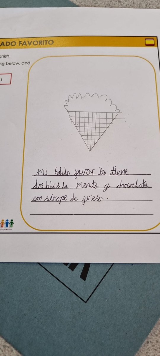 ABCPschool's tweet photo. #Class34P have been building sentences in Spanish describing our favourite ice cream flavours ! #ABMFL @network_primary https://t.co/VcDExvjcu1
