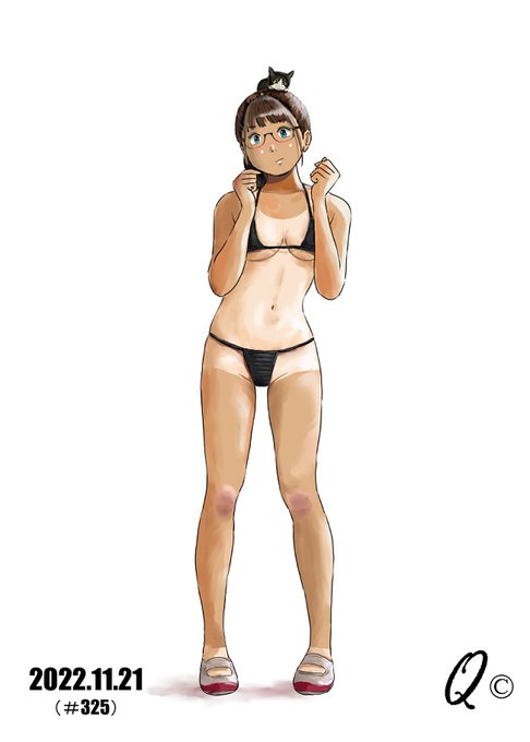#ビキニの日 
「日焼け址フェチ」が描くとこうなる👙 