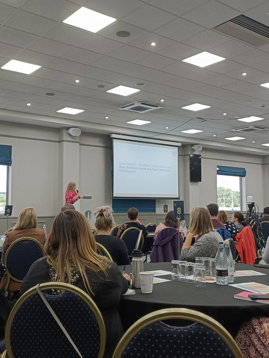 Today is the Second Year Culture Change conference at @LUFC. Sarah Rowson, West Yorkshire Workforce Transformation Lead has welcomed 200 delegates from across Yorkshire. @NHSEngland @WYpartnership