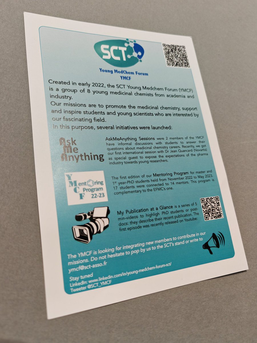 SCT_YMCF's tweet photo. Our group @SCT_YMCF is present at #RICT2023 orginized in Lille. Please come to see us at the @SCT_asso booth! https://t.co/e3H6NN5qlA